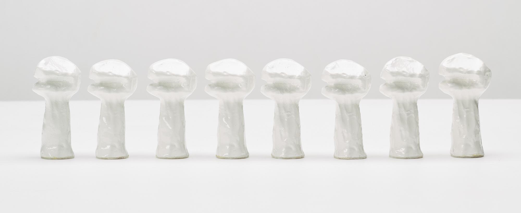 Bengt Lindström, chess game with chess pieces, executed around 1994-95.