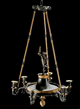 TAKAMPEL, empirestil, 1800-tal. Höjd ca 80 cm.