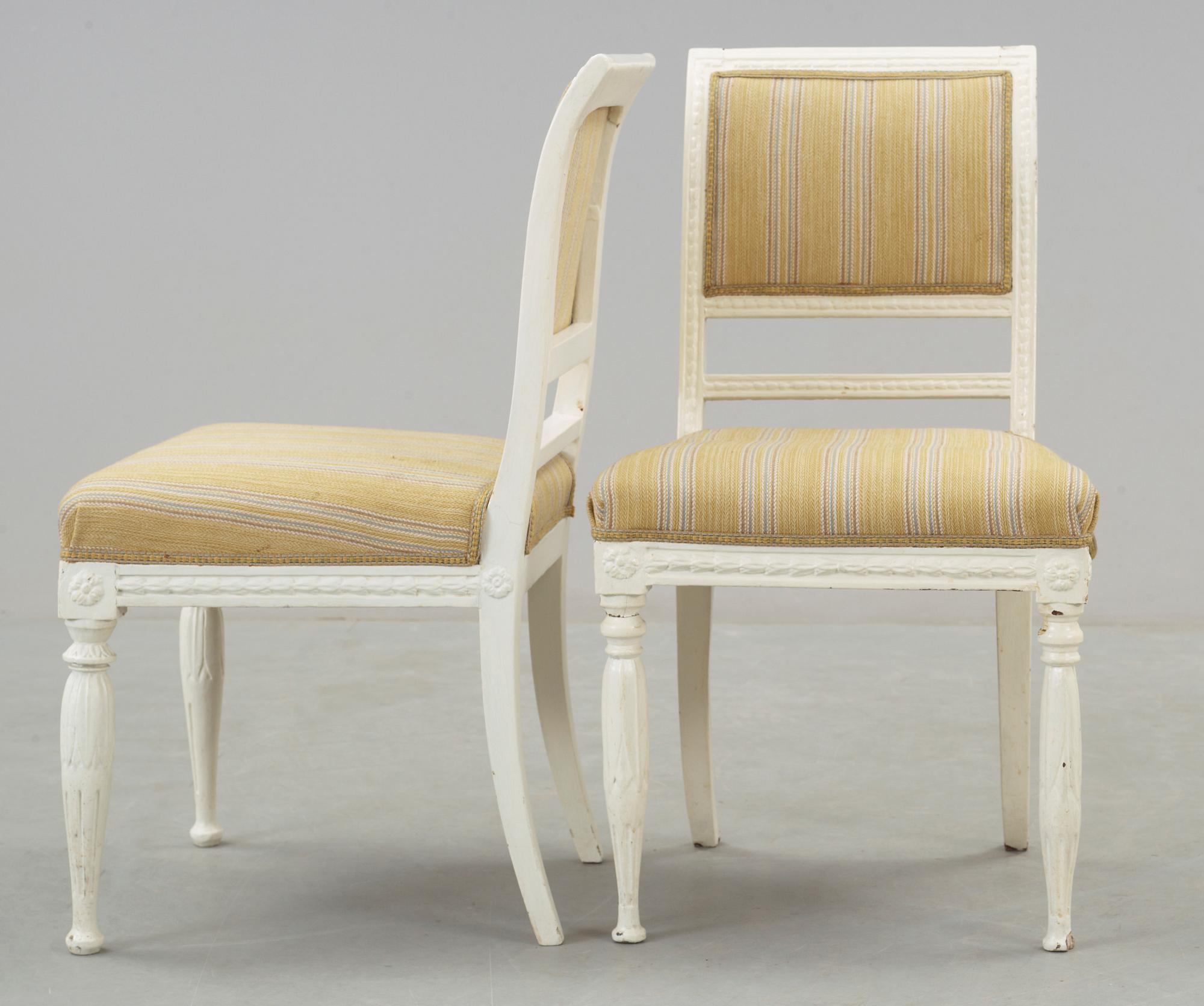 STOLAR, ett par, sengustavianska, 1800-talets början.