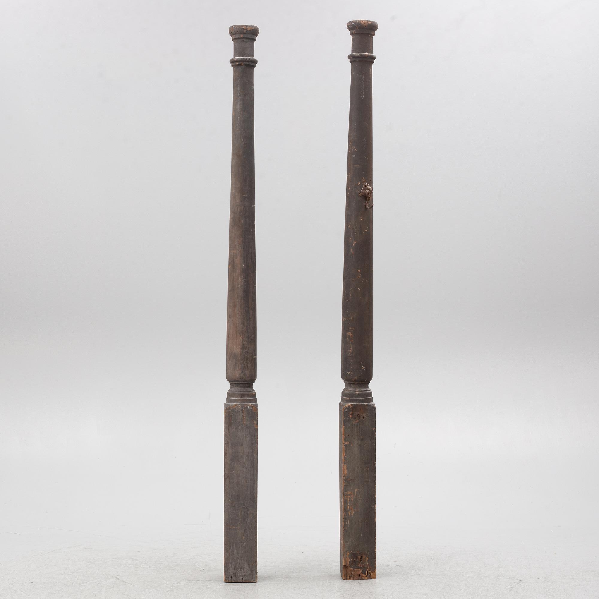 Columns, a pair, circa 1900.