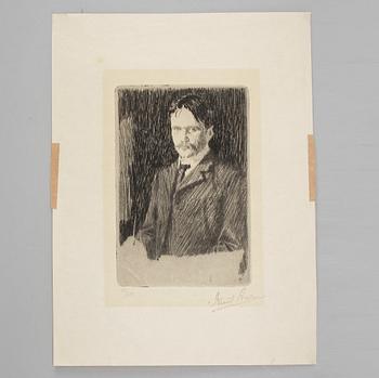 KNUT ANDER, etsning. Signerad och numrerad 18/50. Utförd 1905.