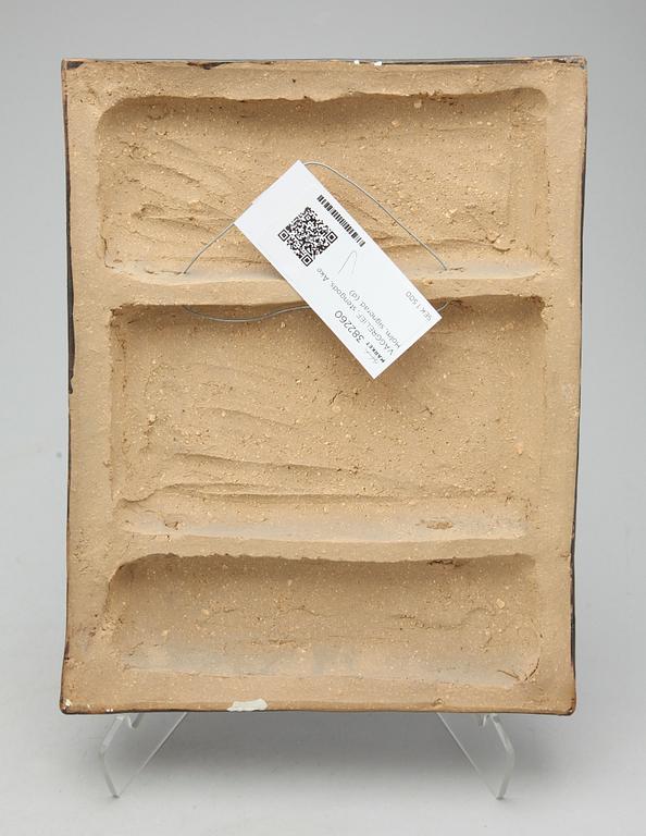 VÄGGRELIEF, stengods, Åke Holm, signerad.