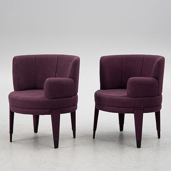 A pair of armchairs, 21st Century,.