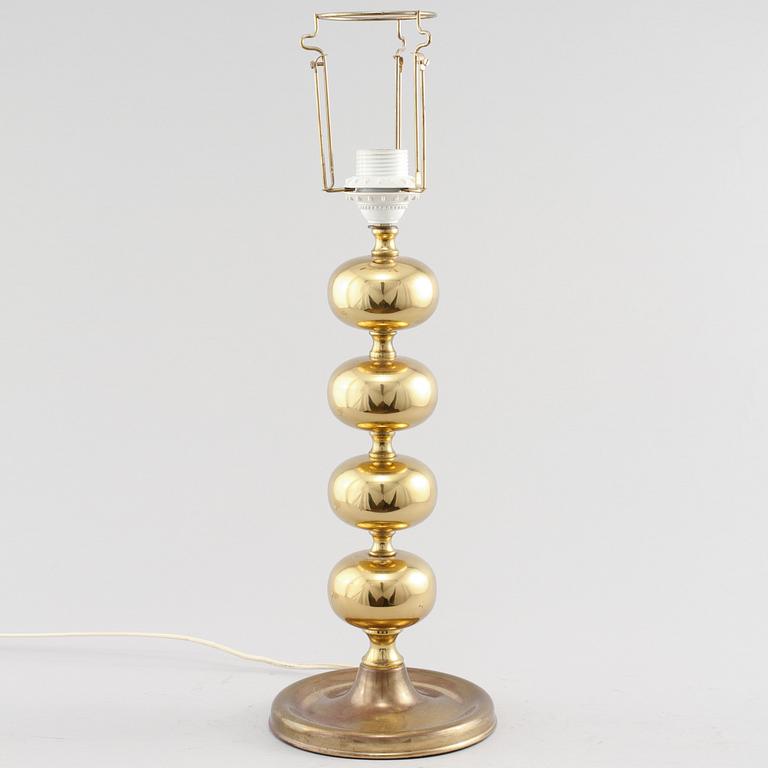 BORDSLAMPA, 1900-talets andra hälft.
