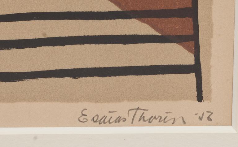 ESAIAS THORÉN, färglitografi, signerad, numrerad 102/310 och daterad -56.