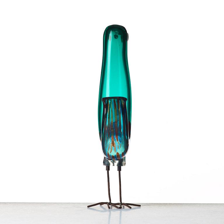 Alessandro Pianon, a "Pulcino" glass bird, Italy, 1960's.