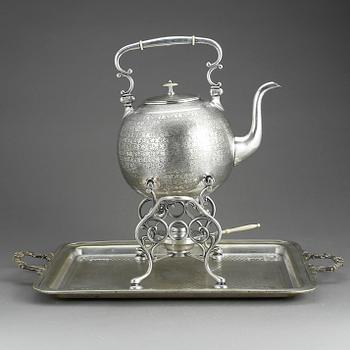 TEKÖK/SAMOVAR, nysilver, bröderna Buch & Werner, Warszawa under Ryssland, sent 1800-tal.