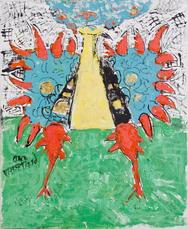 VALLMAN, UNO, olja på duk. Sign.