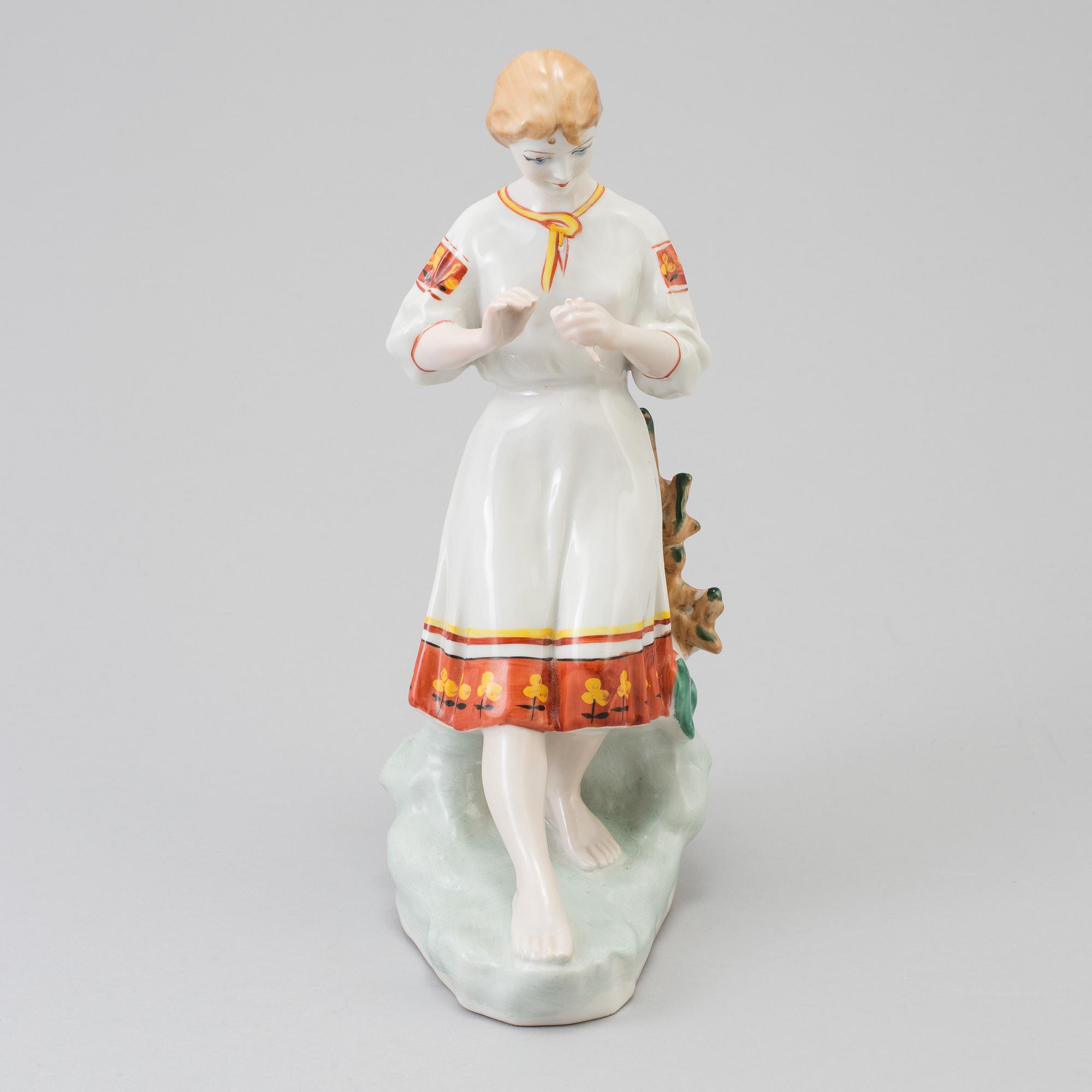 A SOVJET PORCELAIN FIGURE. second half of the 20th century.