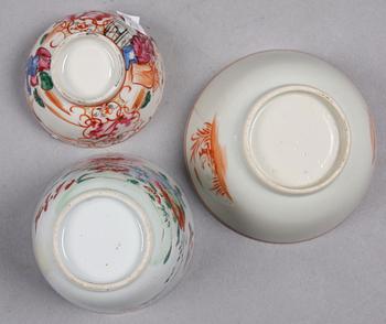 PARTI KINAPORSLIN, 12 delar, 1700-1900-tal.