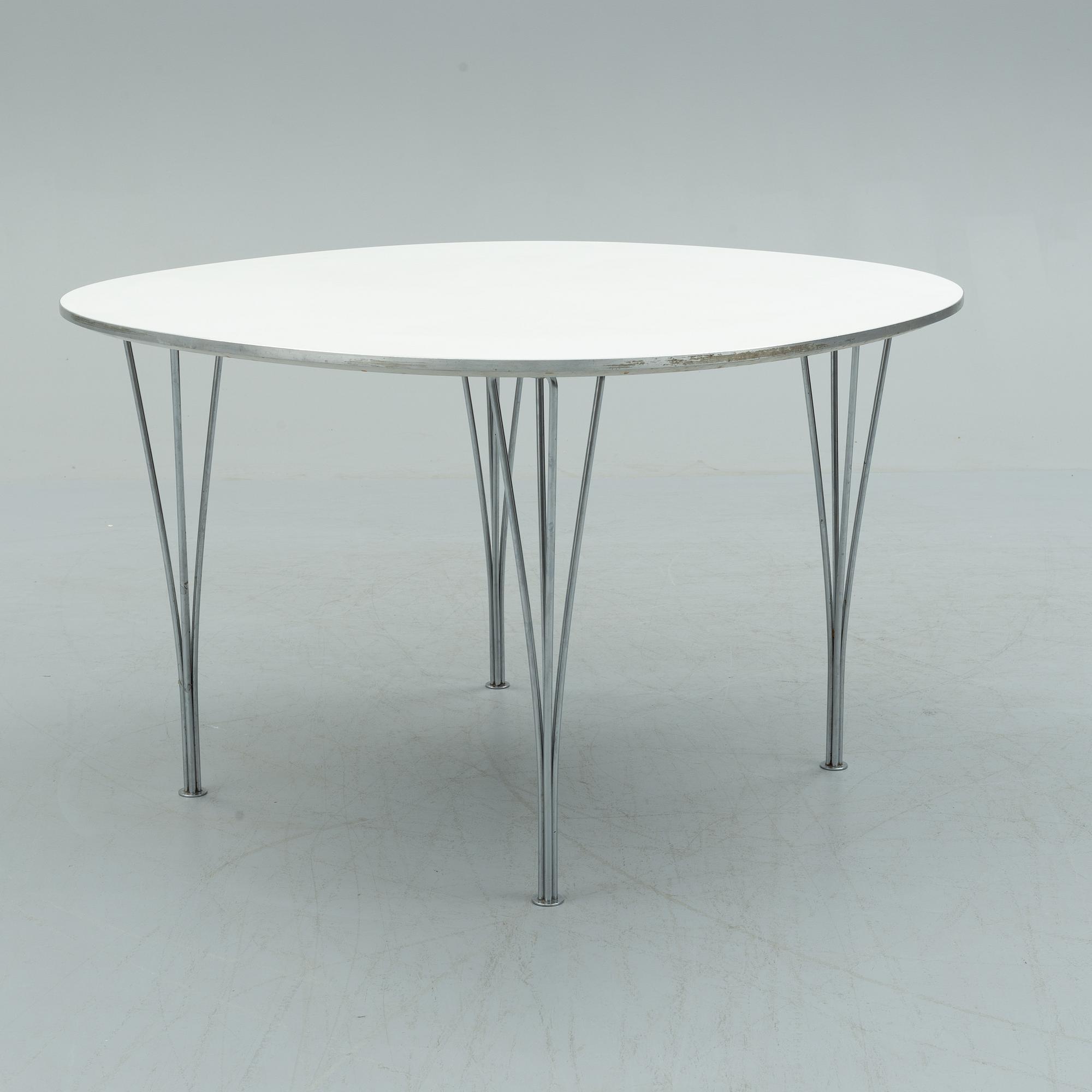 BRUNO MATHSSON & PIET HEIN, a 'Supercirkel' table for Fritz Hansen, 1995.
