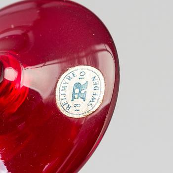 MONICA BRATT, champagneglas och snapsglas, nio delar, stycken, Reijmyre, 1900-talets andra hälft.