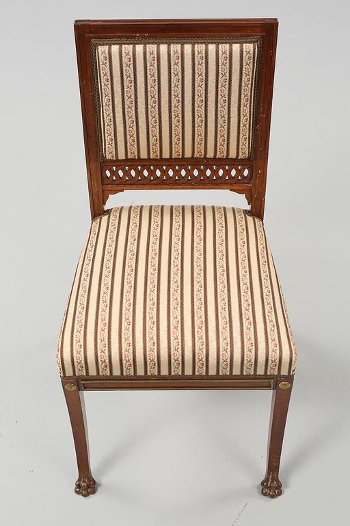 STOLAR, 4 st, Karl Johan- stil, 1900-talets första hälft.