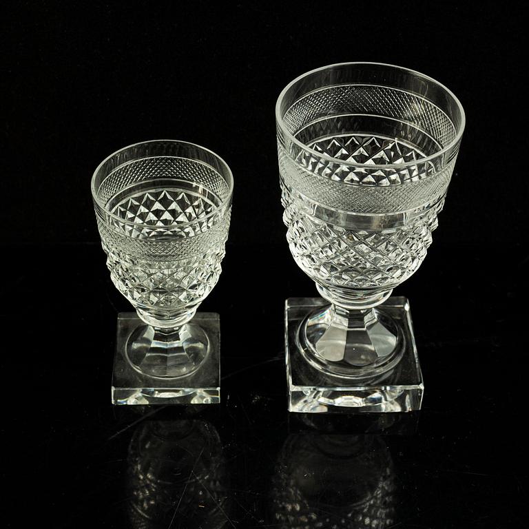 22 'Kent' glasses, Kosta.