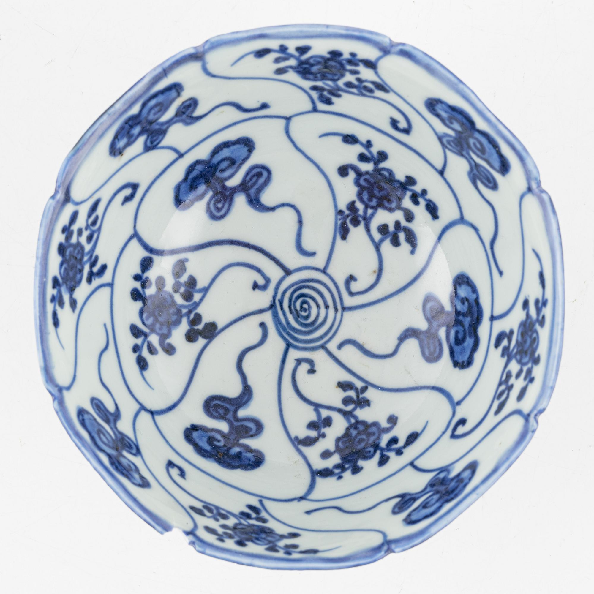 Skål, porslin. Qingdynastin, 1700-tal.