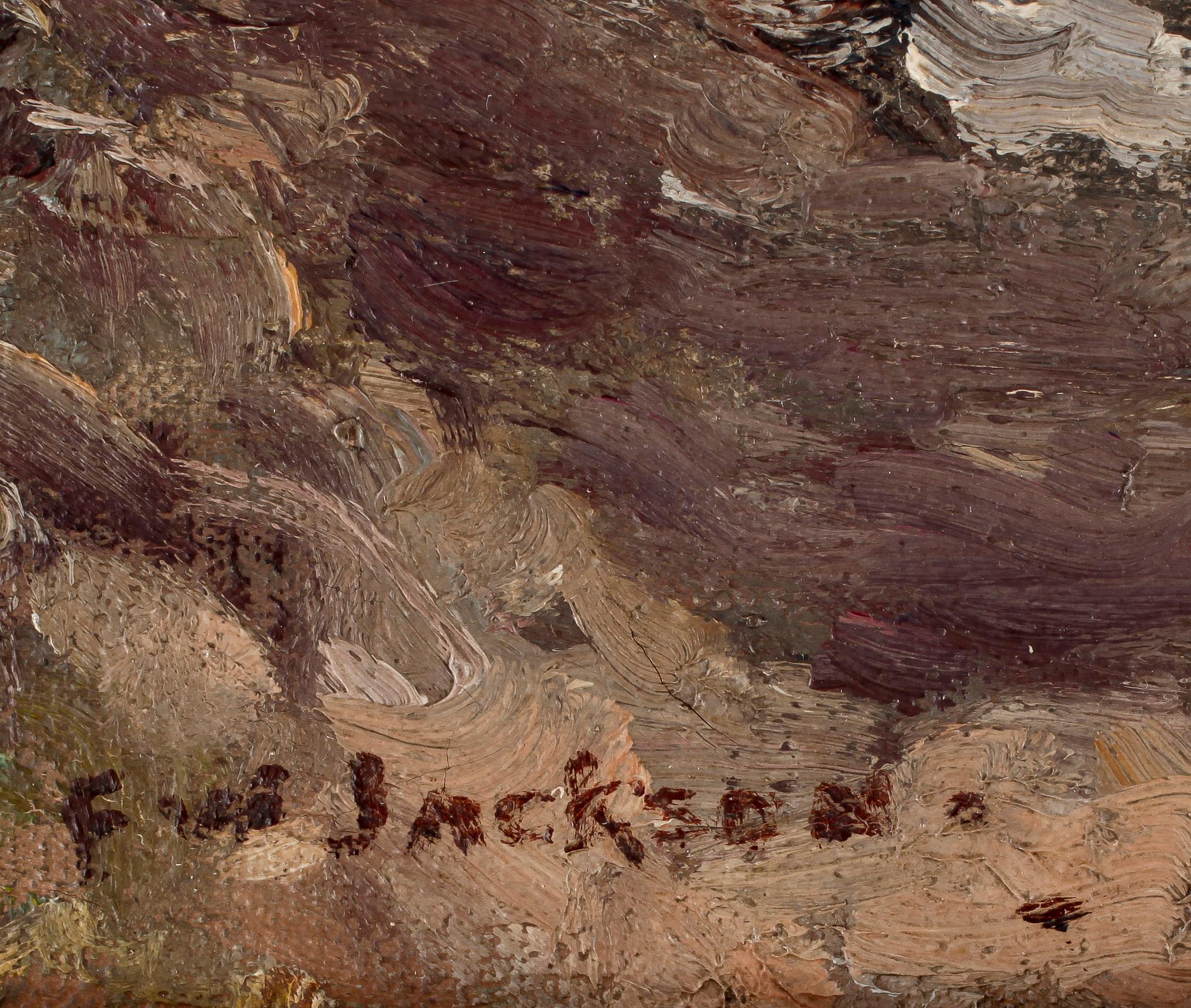 FREDRICK WILLIAM JACKSON, olja på duk, sign.