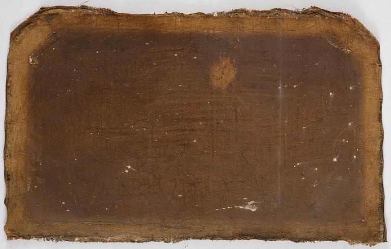 Lars Bolander, attributed to, Pastoral with shepherd and shepherdess, a pair, door overpanels.