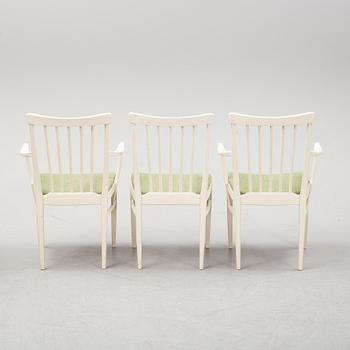 Carl Malmsten, matbord, stolar 4 st, karmstolar 2 st, "Herrgården", Bodafors, 1900-talet andra hälft.