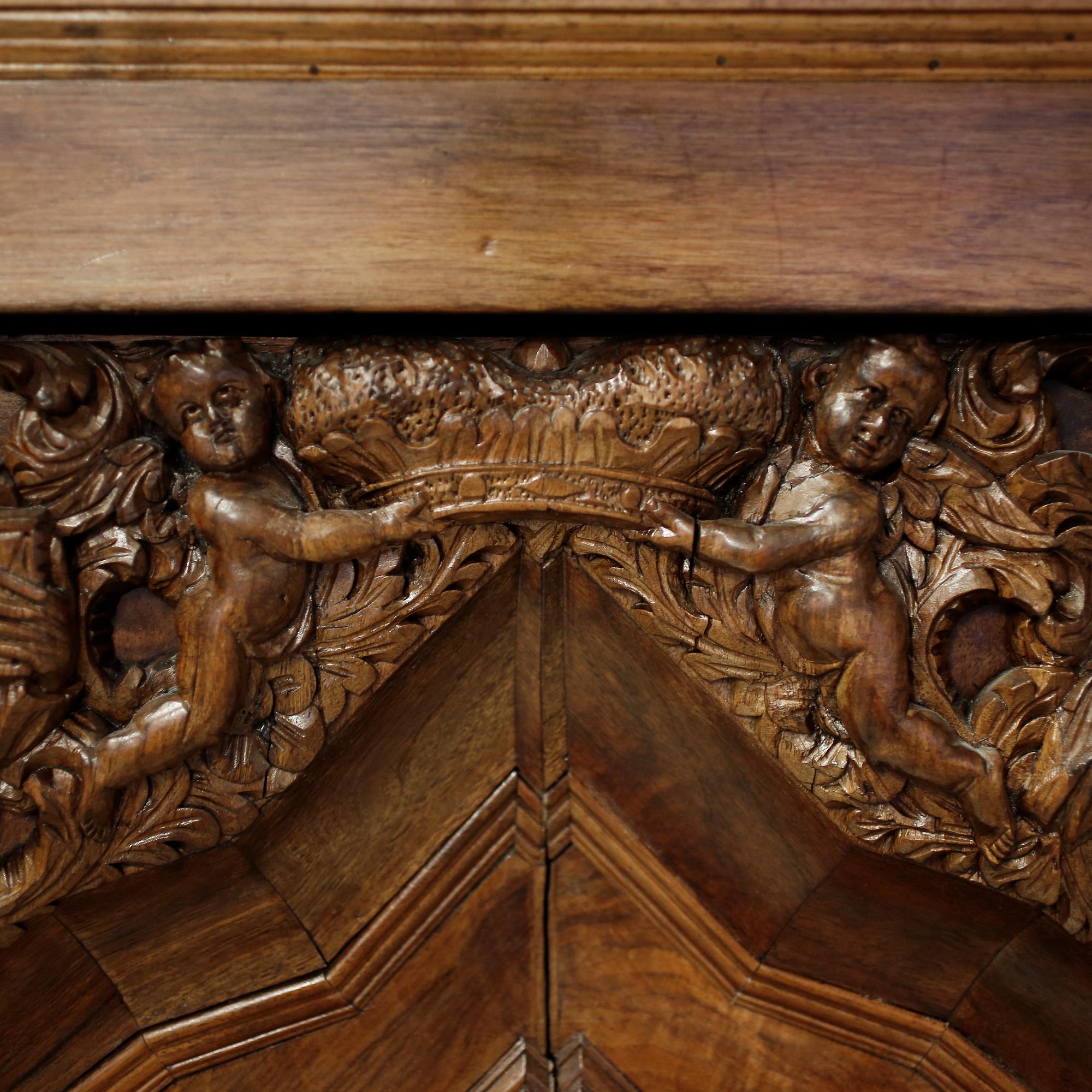 SKÅP, barock-stil, 1800-tal.