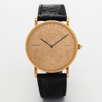 Corum, Coin Watch 20 Dollar, armbandsur, 35 mm.