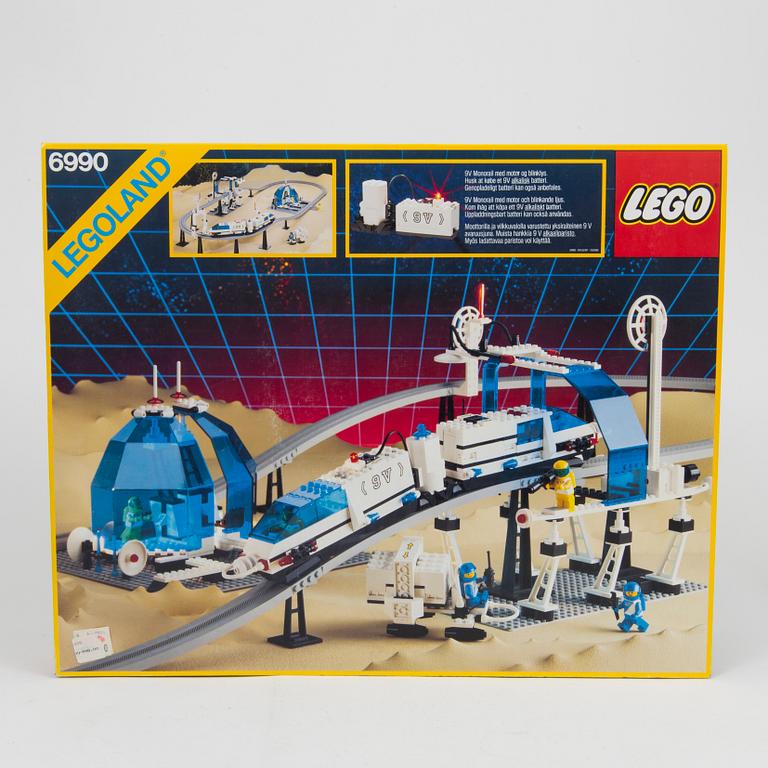 LEGO, "Monorail Transport System" 6990 samt 6921, Danmark, 1987.