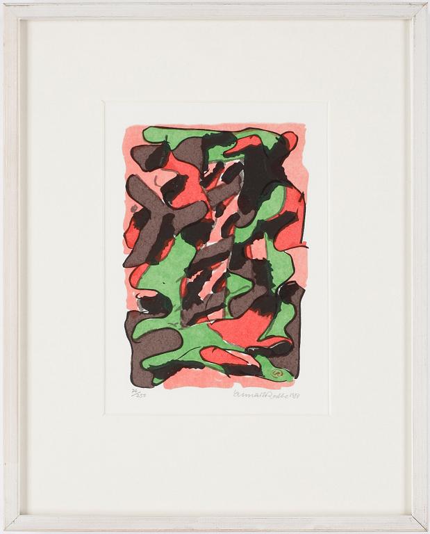 LENNART RODHE, seriegrafi, 2 st, signerad och numrerad 9/50 respektive 74/250.
