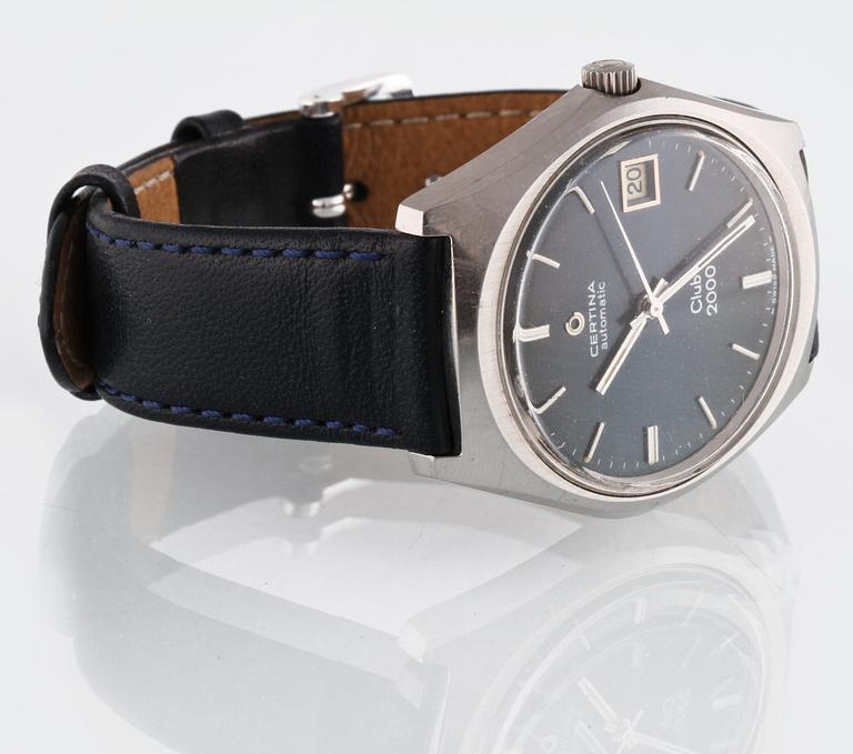 ARMBANDSUR, Certina, club 2000, stål, ca 1900-talets fjärde kvartal.