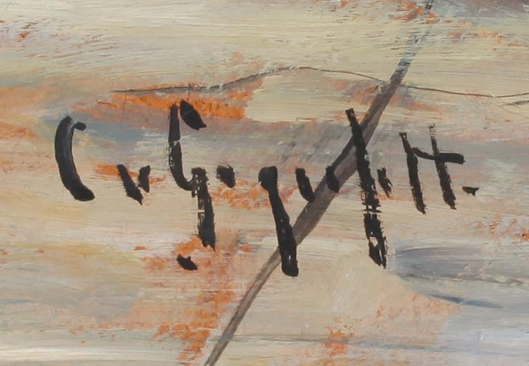 CECILIA VON GEGERFELT, olja på pannå, signerad.