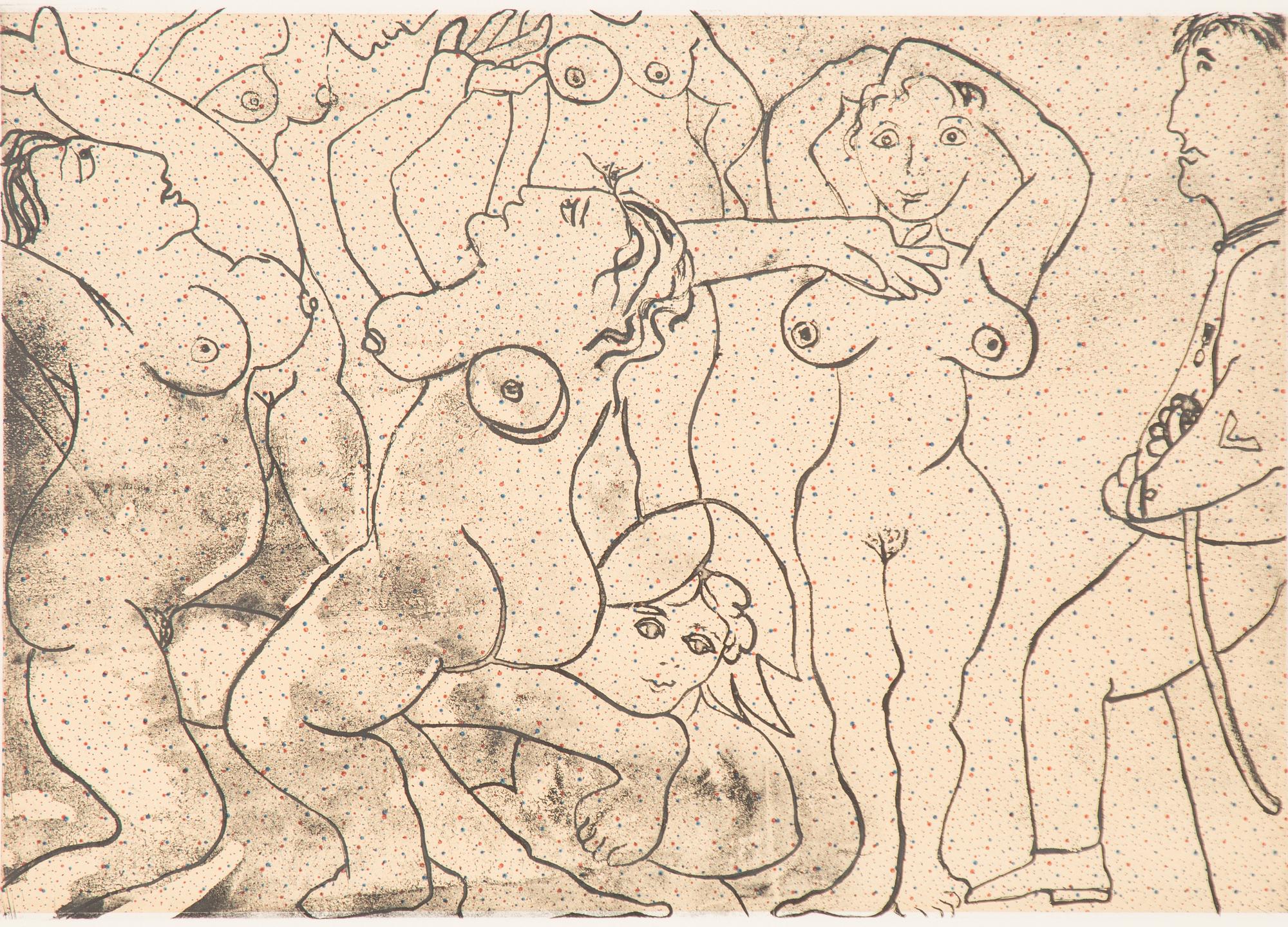 Enrico Baj, Figure Composition.