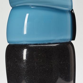 Erik Höglund, a glass and diabase sculpture, Strömbergshyttan Glassworks, Sweden 1990.