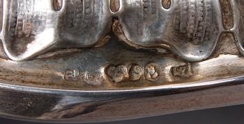 SKÅL SAMT BÄGARE, silver, GAB, Stockholm 1900-talets första hälft.