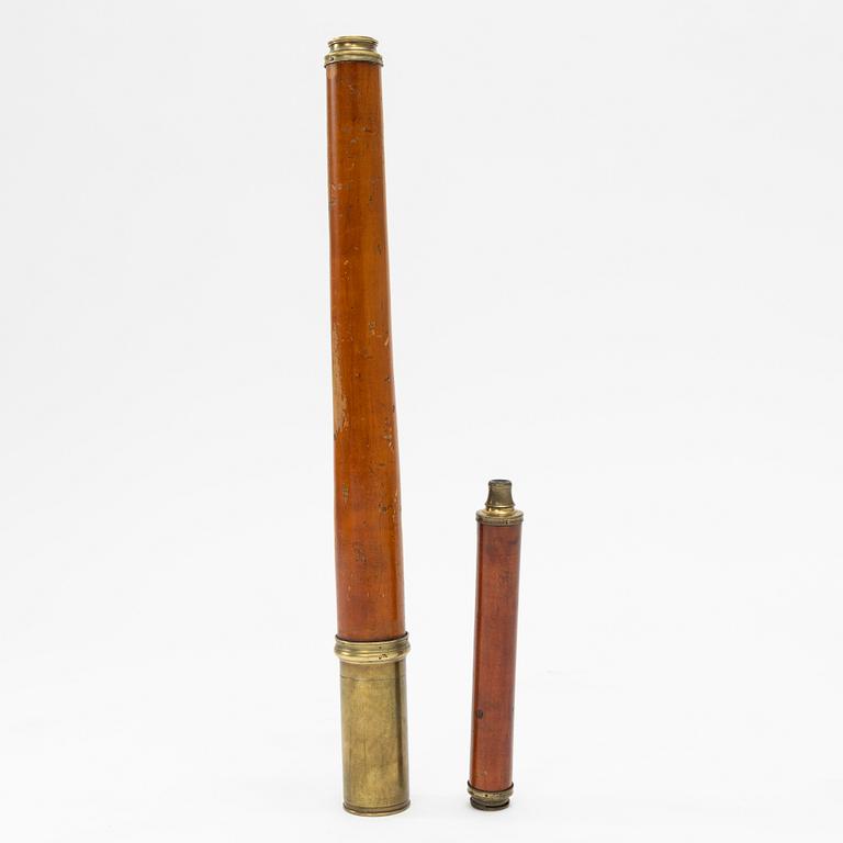 Two 19th century telescopes.