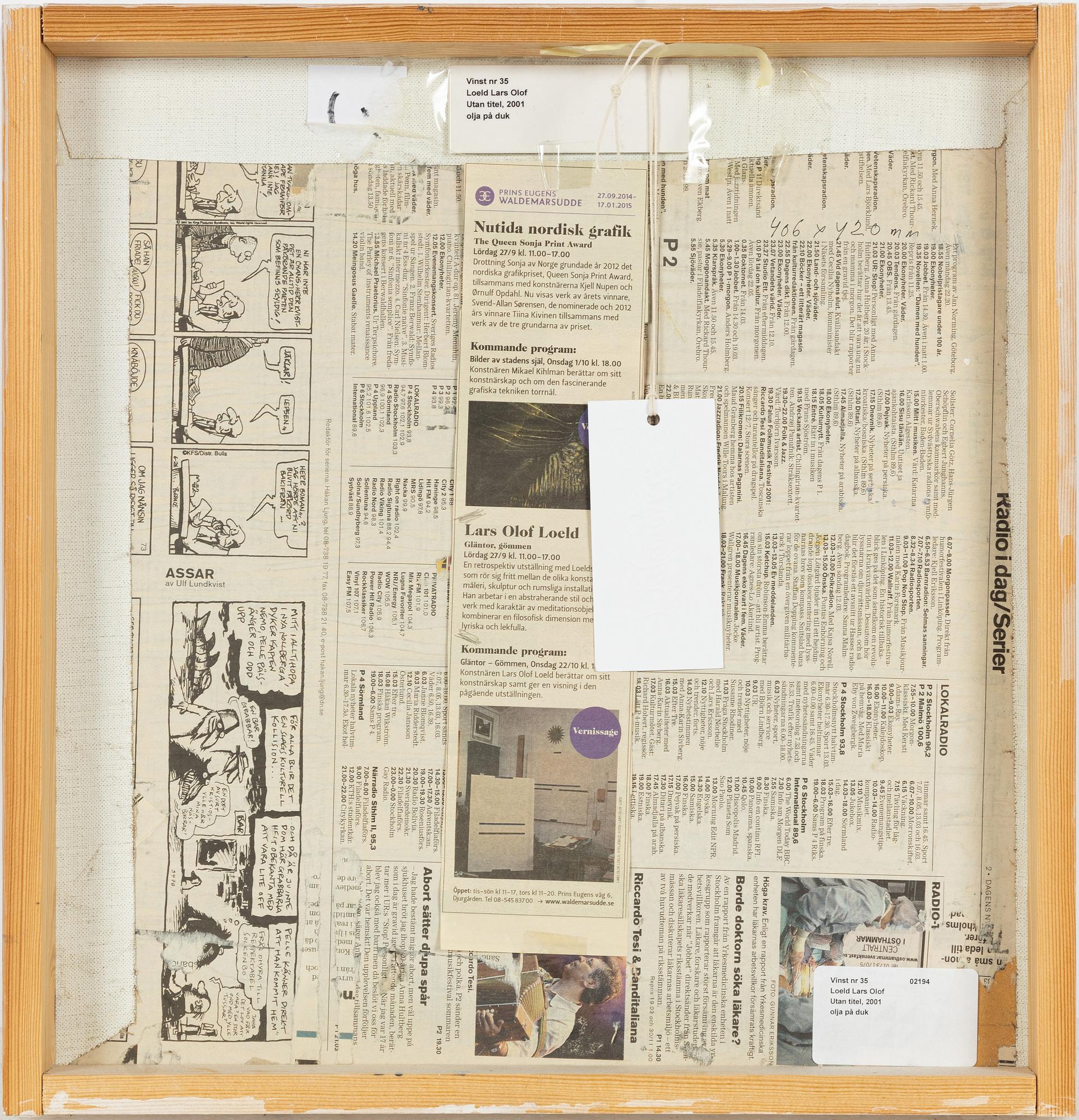 Lars Olof Loeld, Utan titel.