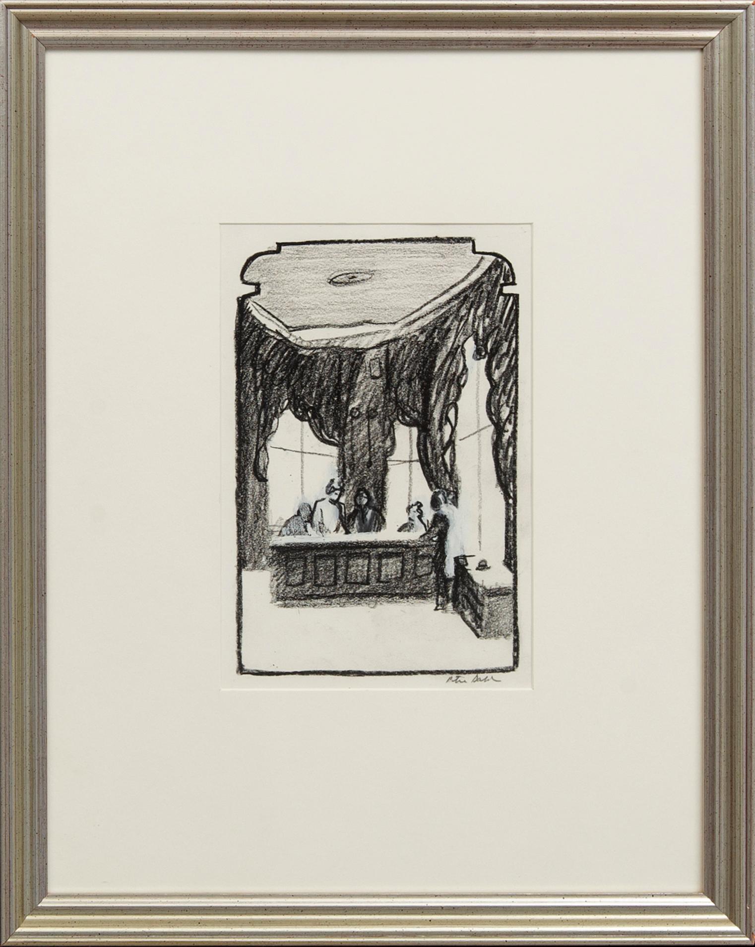 Peter Dahl, a signed mixed media.