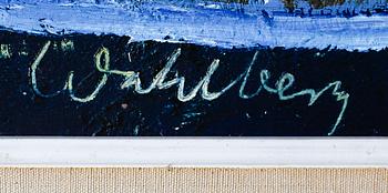 BERTIL WAHLBERG, olja på pannå, signerad.