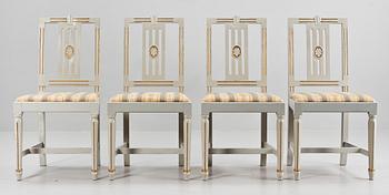 MATGRUPP, 5 delar, gustaviansk stil, 1900-tal.