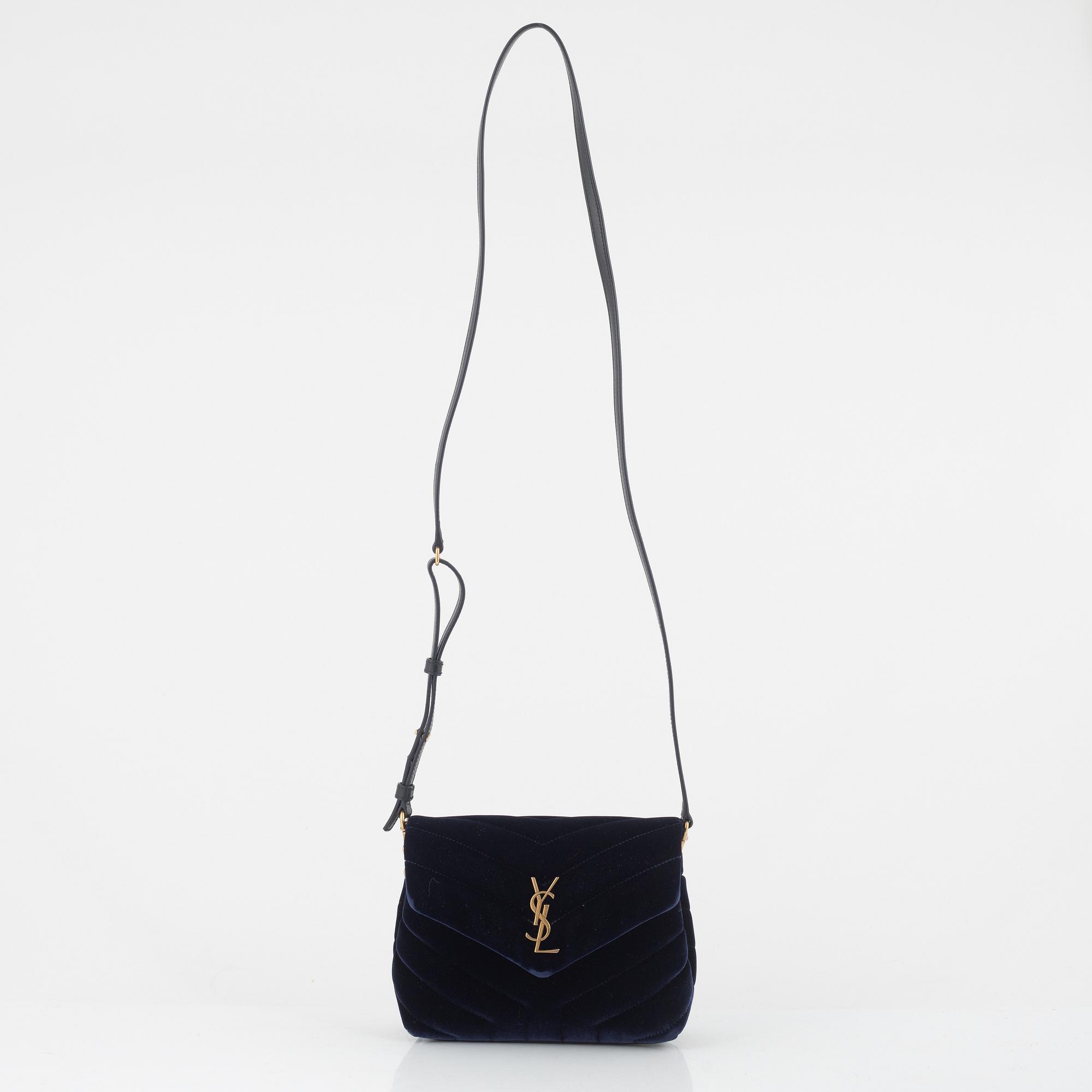 Yves Saint Laurent, bag, "LouLou Toy", velvet.