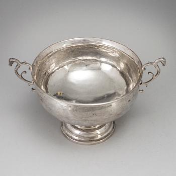 CHRISTOPHER BAUMAN, Hudiksvall 1788. Brännvinsskål, silver.
