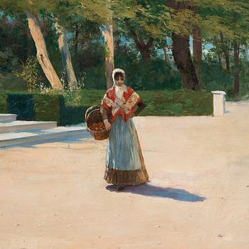 Hugo Birger, Park scene from Spain.