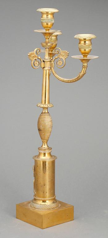 KANDELABER, senempire, 1800-tal.