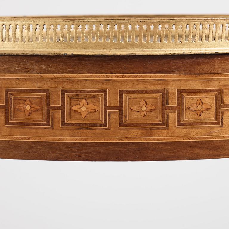 A Gustavian marquetry and gilt-brass mounted tray-table by G. Iwersson (master 1778-1813).