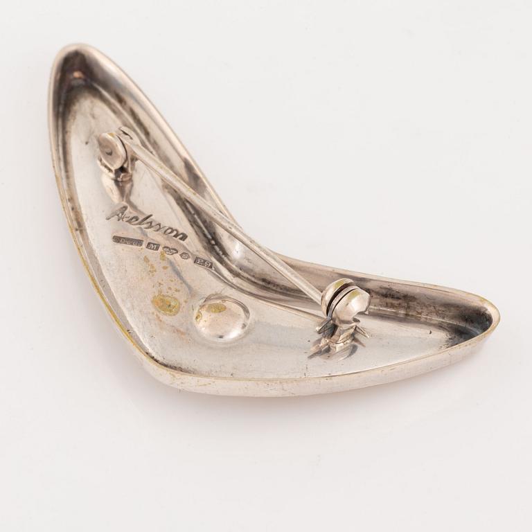 Silver and pearl brooch, Gustaf Dahlgren & Co, Axelsson,