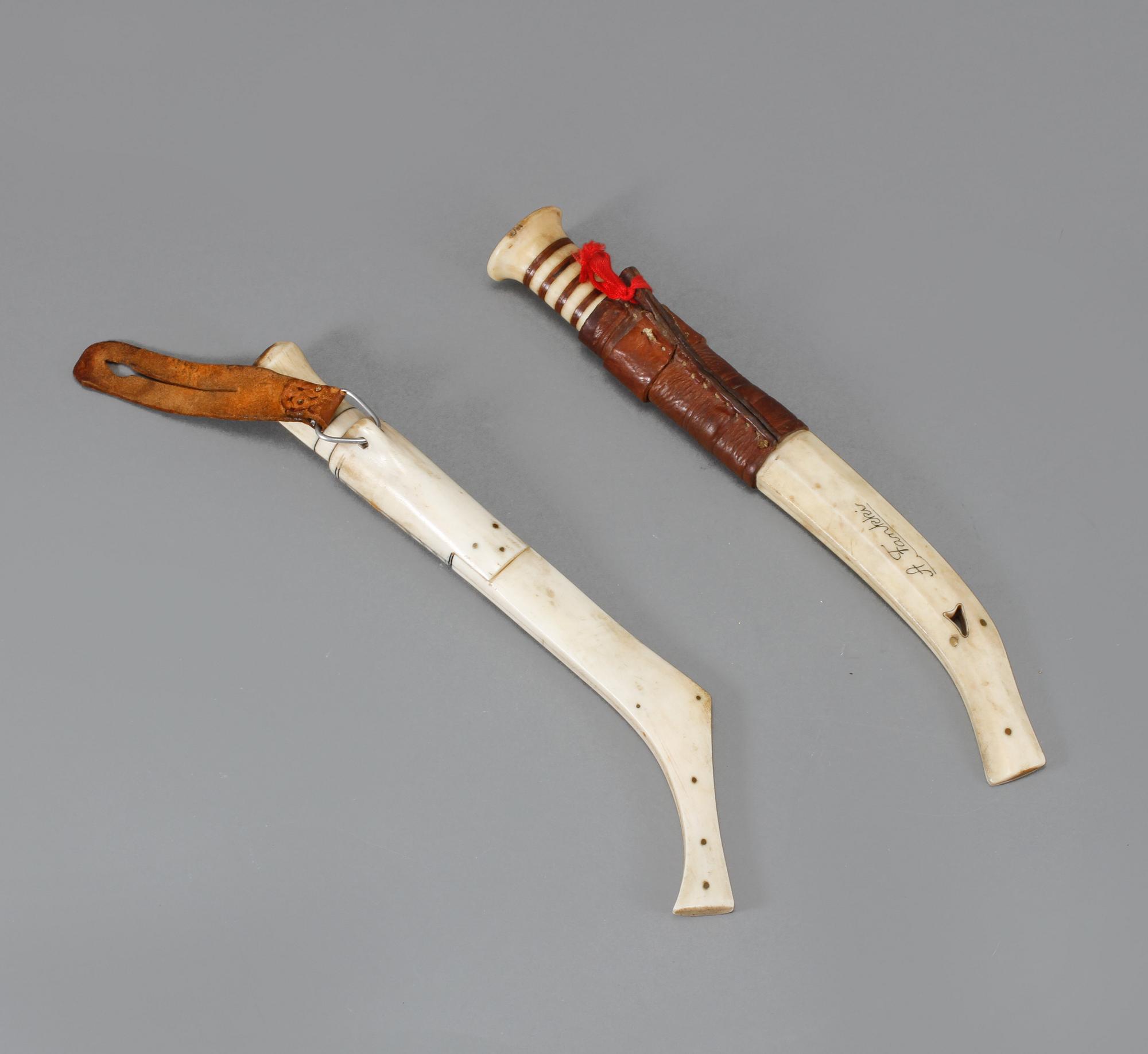KNIVAR, 2 st, Anders Fankki, Lappland, 1900-talets första hälft.