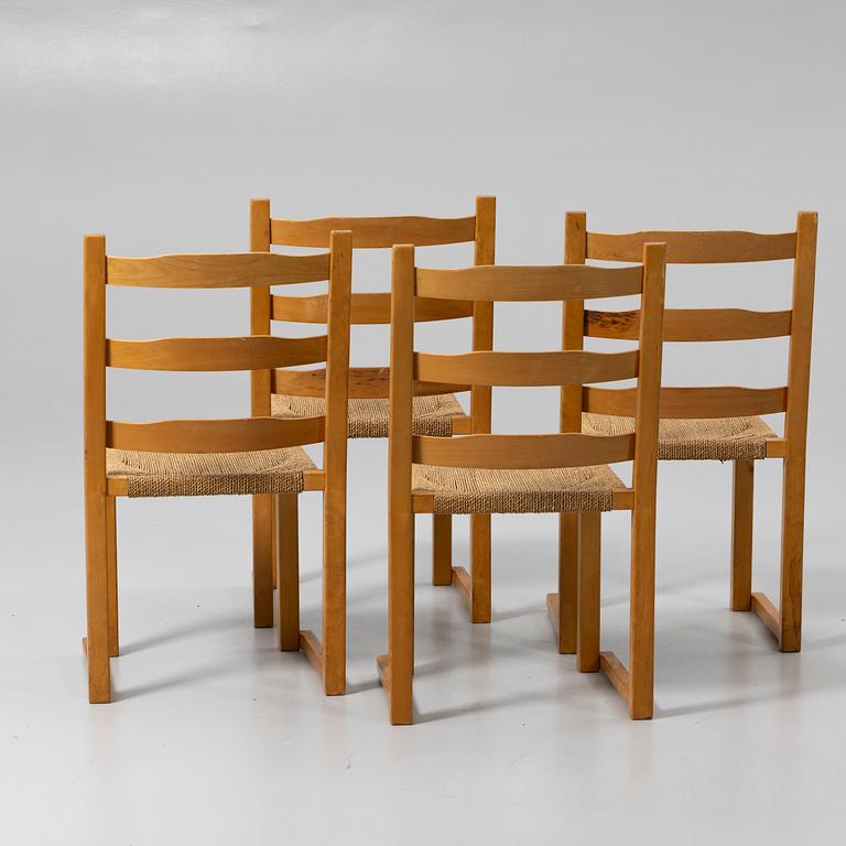 Chairs, 4, Gemla, mid-20th century.