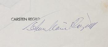 Carsten Regild, drawings, 3 pcs.