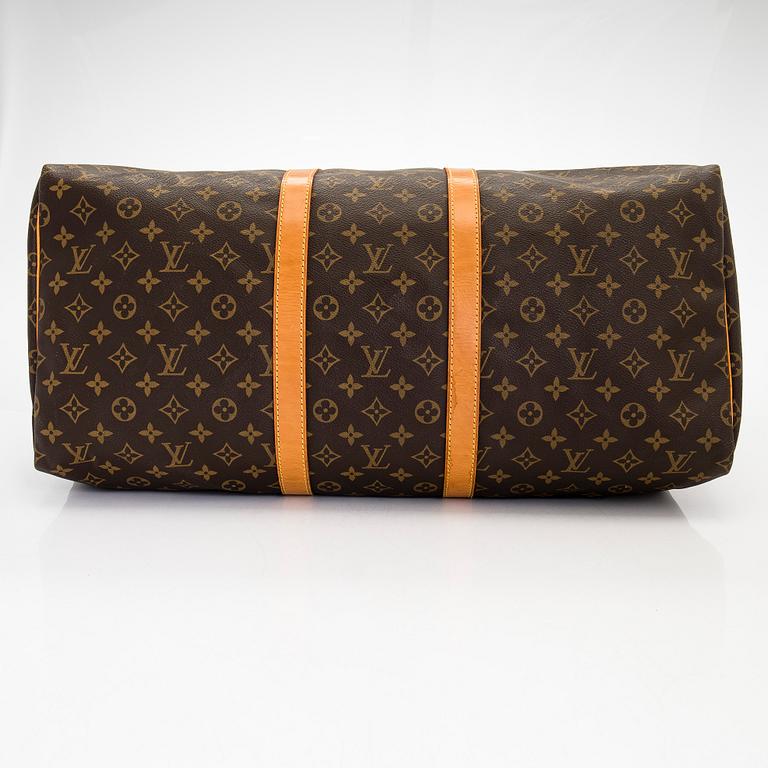 Louis Vuitton, a Monogram Canvas 'Keepall 55' weekend bag.