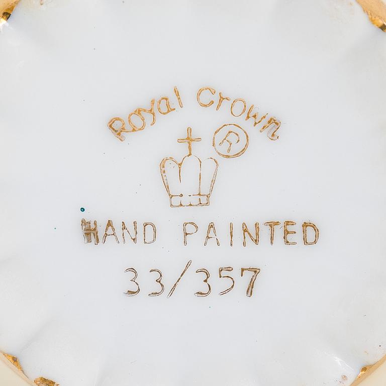 Mustaschkoppar, 24 par, porslin, bla England och Tyskland, 1800 och 1900-tal.