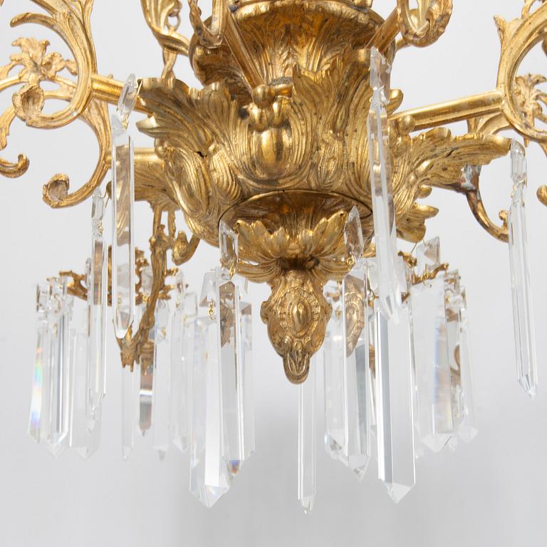 TAKKRONA, biedermeier, 1800-talets mitt. Höjd 101 cm.