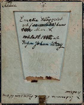 JOHAN WAY, akvarell, tillskriven samt otydlig datering a tergo.