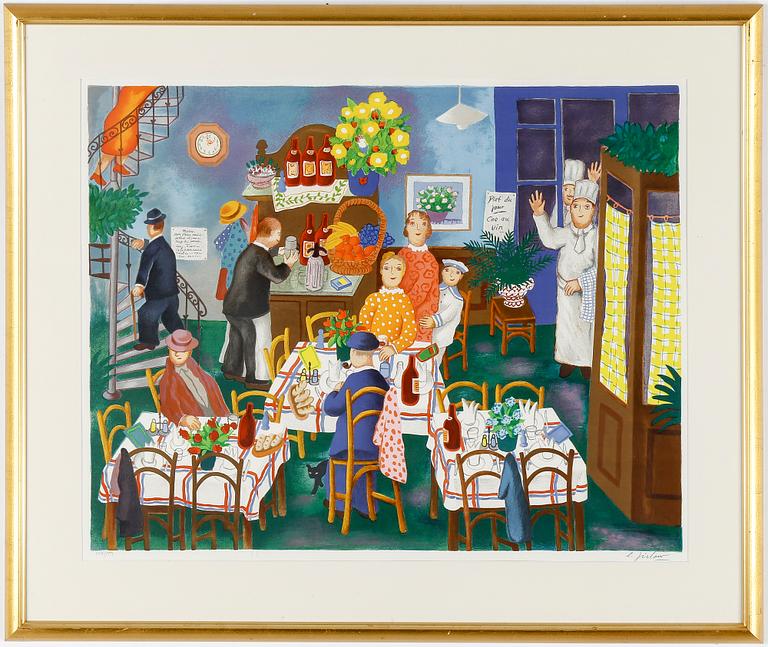 LENNART JIRLOW, färglitografi, signerad med blyerts och numrerad 1417/1999.